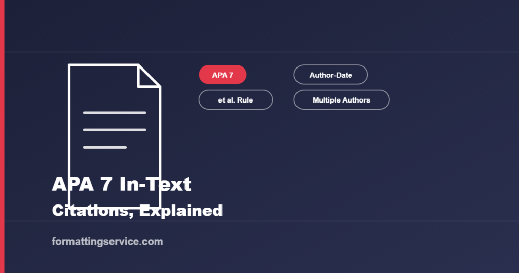Icon illustrating APA 7 in-text citation rules